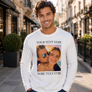 Camiseta Foto e Texto Personalizados