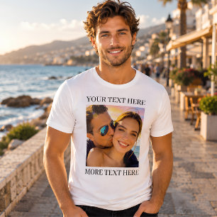 Camiseta Foto e Texto Personalizados