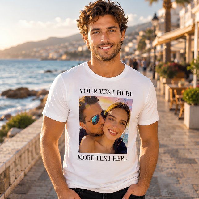Camiseta Foto e Texto Personalizados (Criador carregado)