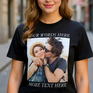 Camiseta Foto e Texto Personalizados