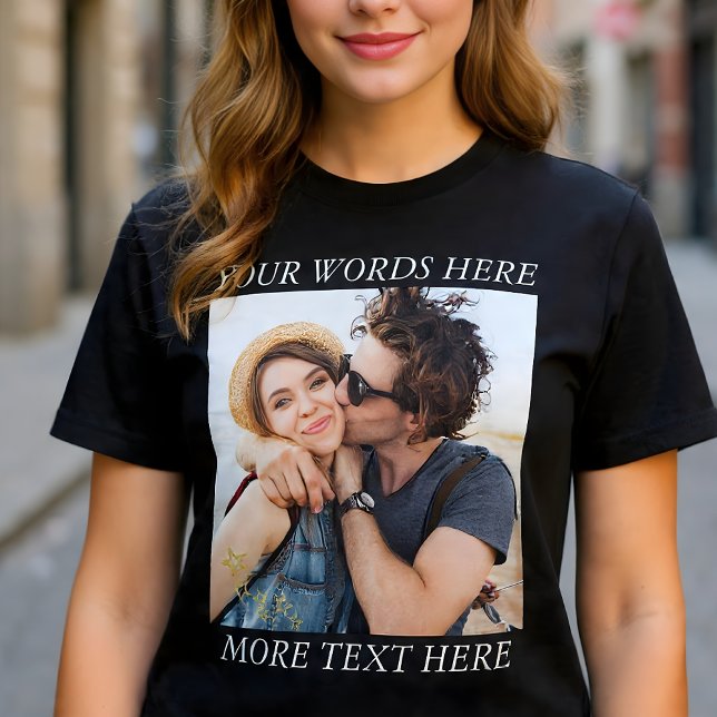 Camiseta Foto e Texto Personalizados (Criador carregado)
