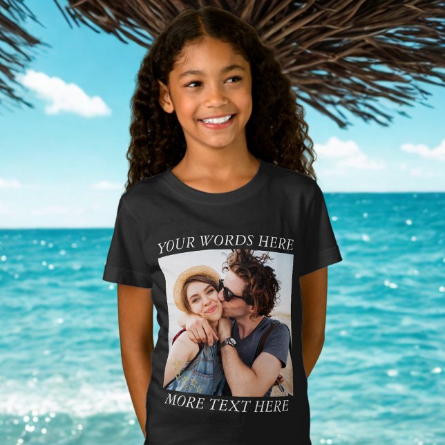 Camiseta Foto e Texto Personalizados (Criador carregado)