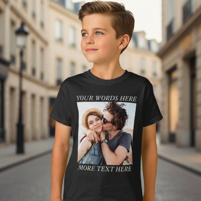 Camiseta Foto e Texto Personalizados (Criador carregado)