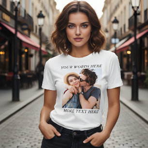 Camiseta Foto e Texto Personalizados