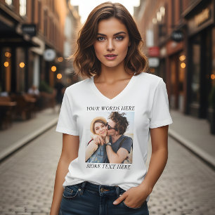 Camiseta Foto e Texto Personalizados