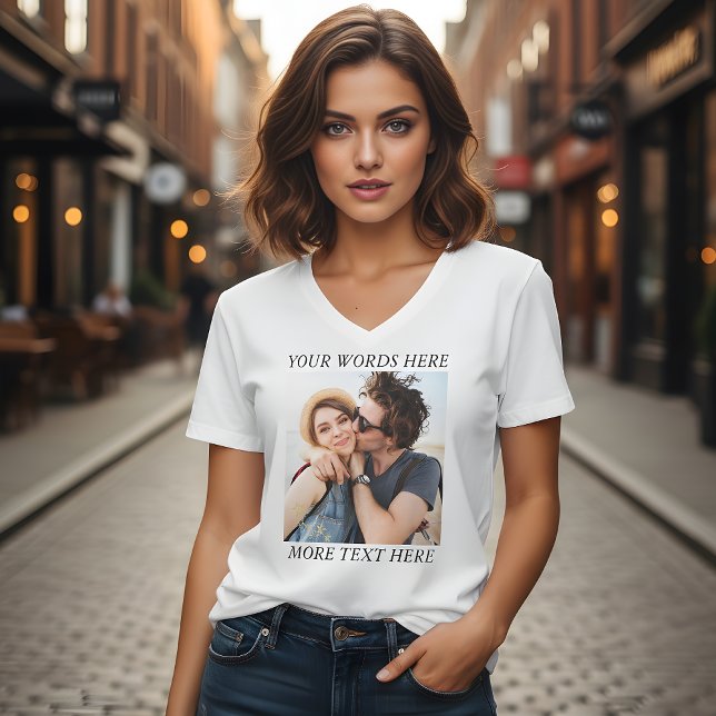 Camiseta Foto e Texto Personalizados (Criador carregado)