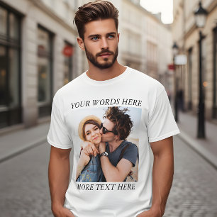 Camiseta Foto e Texto Personalizados