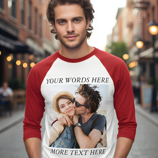Camiseta Foto e Texto Personalizados