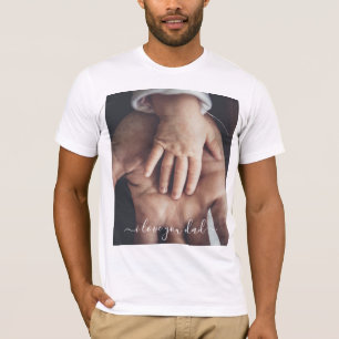 Camiseta Foto e texto personalizados - Eu amo seu PAI