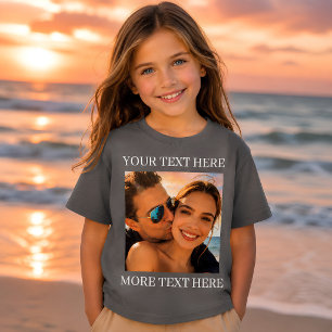 Camiseta Foto e Texto Personalizados Fumaça Cinza