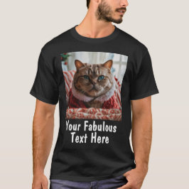 Camiseta Foto e Texto Personalizados Simples