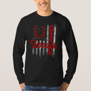 Camiseta Foto em Farrier de Ferradura Hoof Trimming Equine