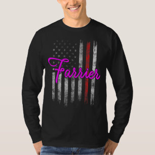 Camiseta Foto em Farrier Fora de Fôrma Aparência de Equinos