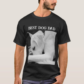 Camiseta Foto em preto e branco de Cachorro Bonito Descansa