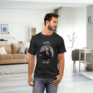 Camiseta Foto em preto e branco do padrinho na despedida de