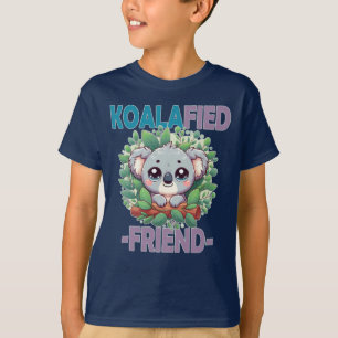 Camiseta Foto engraçada do Amigo Koalafied Pun Bonito bebê