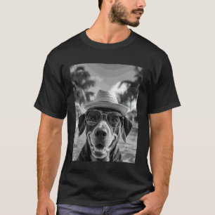 Camiseta Foto engraçada do cão leopardo Catahoula de verão