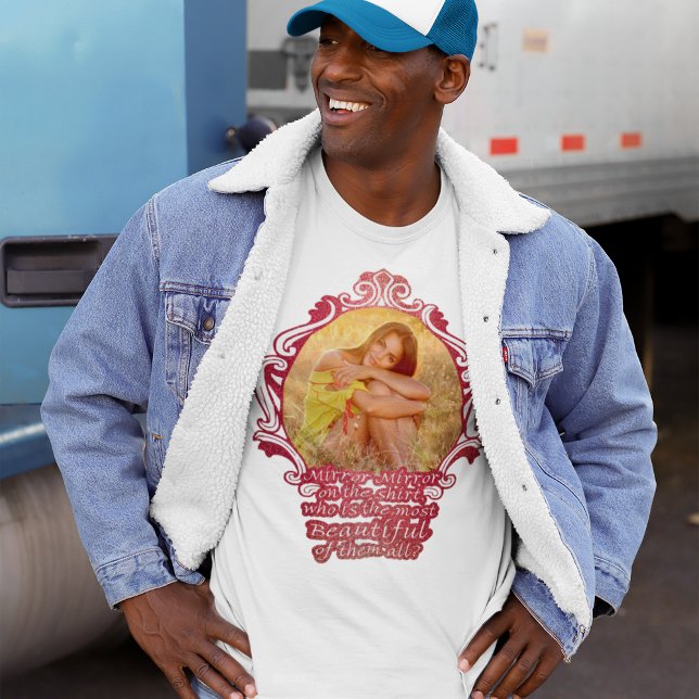 Camiseta Foto Espelho De Namorada Muito Bonita (Criador carregado)