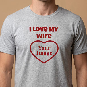 Camiseta Foto Eu Amo Minha Esposa