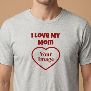 Camiseta Foto Eu Amo Minha Mãe