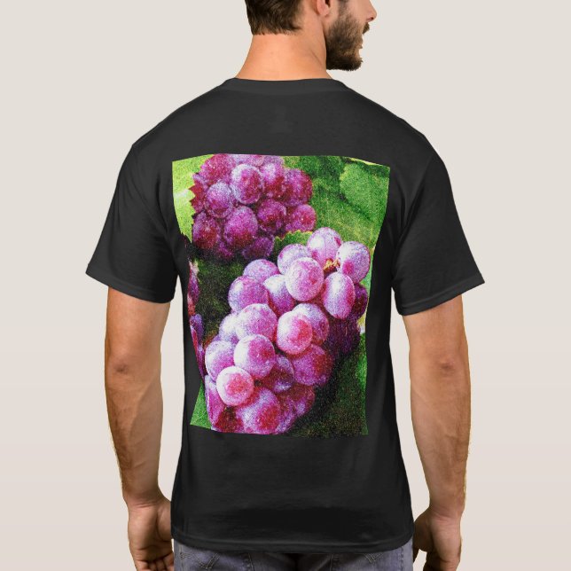 Camiseta Foto "Fábrica de Frutas de Uvas". Compre agora (Verso)