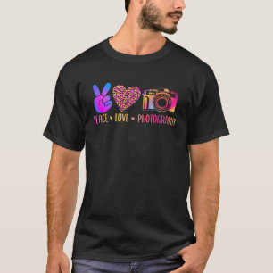 Camiseta Foto Fotógrafo Harmony Peace Love