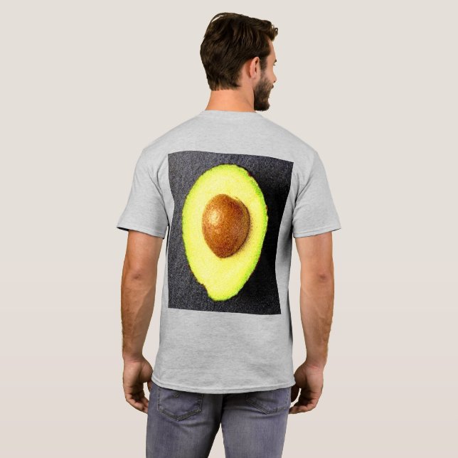 Camiseta Foto "Fruta Avocado". Compre agora (Parte Traseira Completa)