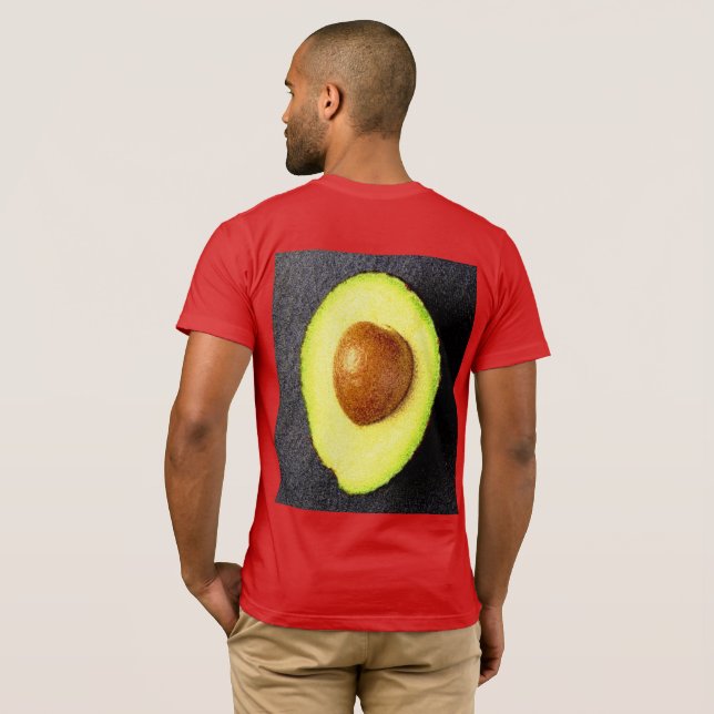 Camiseta Foto "Fruta Avocado". Compre agora (Parte Traseira Completa)