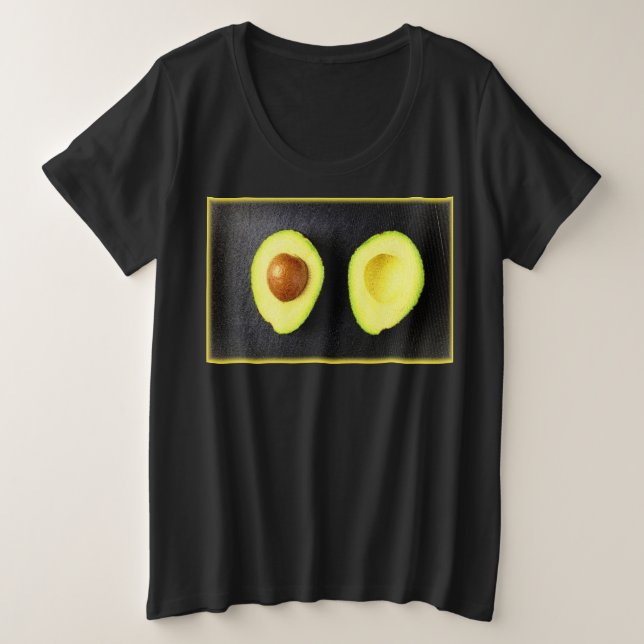 Camiseta Foto "Fruta Avocado". Compre agora (Frente do Design)