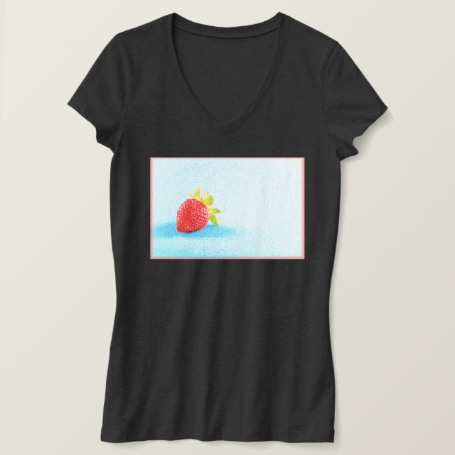 Camiseta Foto "Fruta de Morango". Compre agora (Frente do Design)