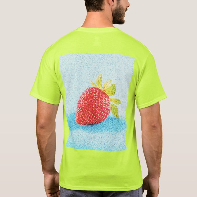 Camiseta Foto "Fruta de Morango". Compre agora (Verso)