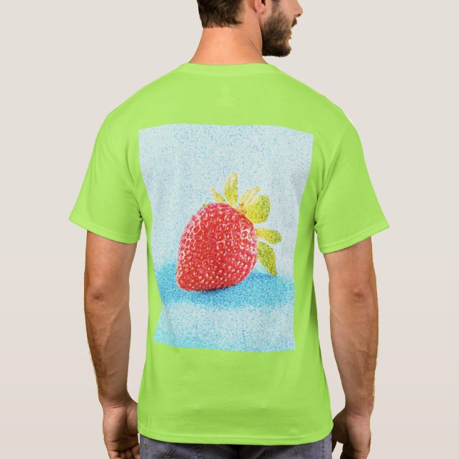 Camiseta Foto "Fruta de Morango". Compre agora (Verso)