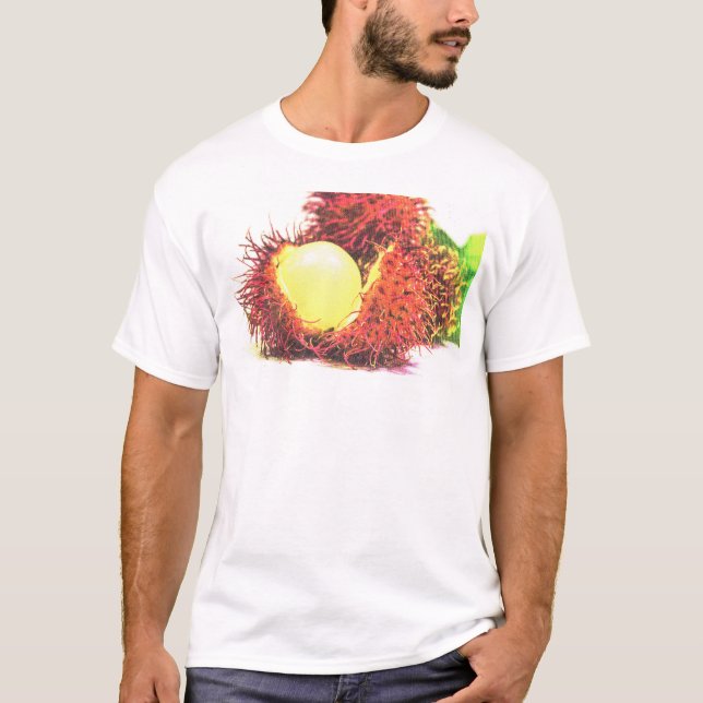 Camiseta Foto "Fruta Rambutan". Compre agora (Frente)