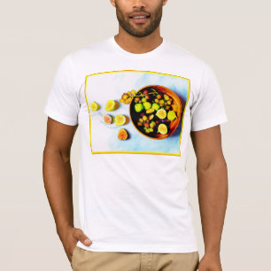 Camiseta Foto "Frutas De Figos E Uvas". Compre agora