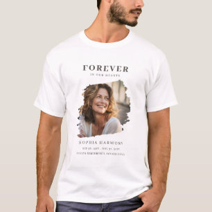 Camiseta Foto Funeral Tributo Para Sempre em Nossos Coraçõe