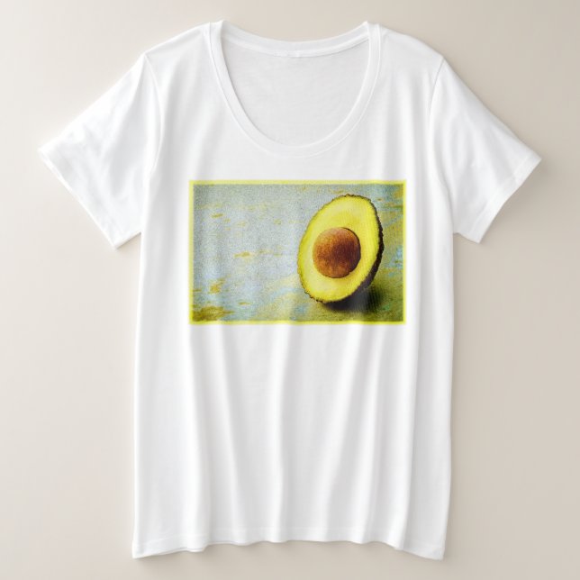 Camiseta Foto "Half Avocado". Compre agora (Frente do Design)
