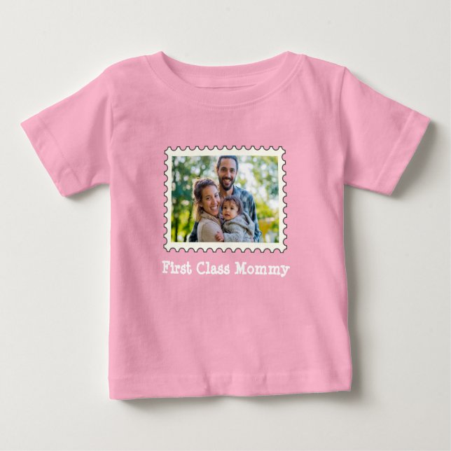 Camiseta Foto Horizontal Personalizada da Melhor Mamãe da M (Frente)