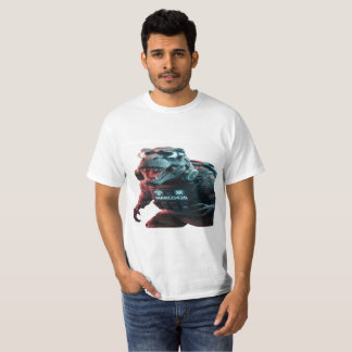 Camiseta Foto impressionante de um T-Rex ameaçador, vitrine