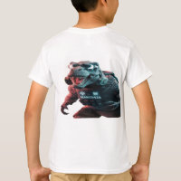 Foto impressionante de um T-Rex ameaçador, vitrine