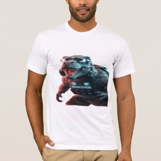 Camiseta Foto impressionante de um T-Rex ameaçador, vitrine