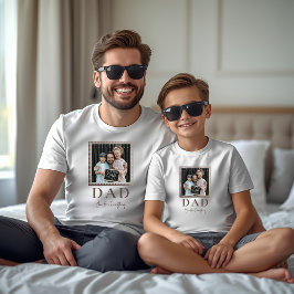 Camiseta Foto Moderna Personalizada do Papai