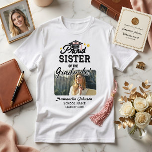 Camiseta Foto Moderna PhotoPop White Proud Sister Ensino Mé