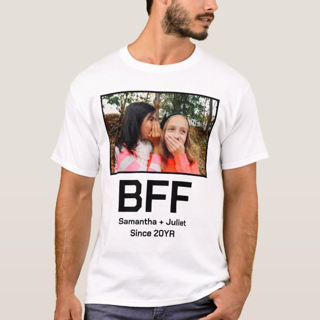 Camiseta Foto original do melhor amigo moderno e personaliz (Frente)