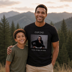 Camiseta Foto Pai homem mito lenda crianças