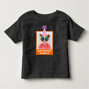 Camiseta Foto para crianças personalizadas Parabéns com cha