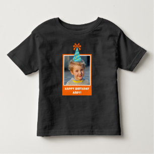 Camiseta Foto para crianças personalizadas Parabéns com cha