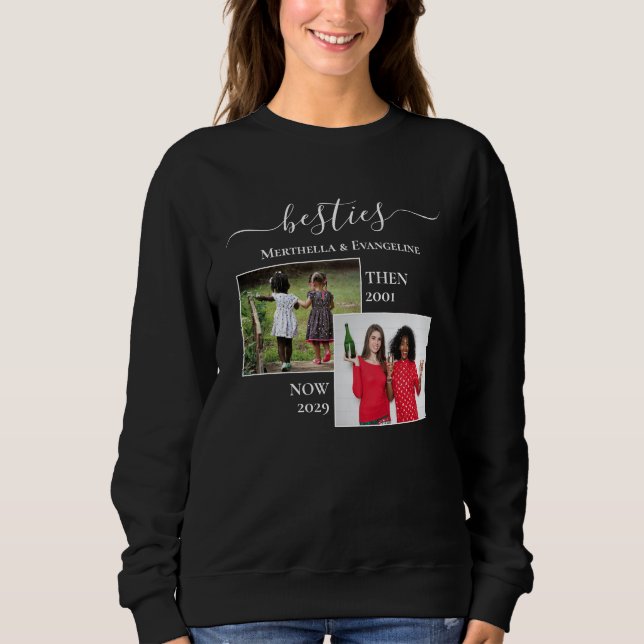 Camiseta Foto personalizada agora e BESTIES BFF (Frente)