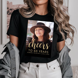 Camiseta Foto personalizada anima a 60ª Festa de aniversári