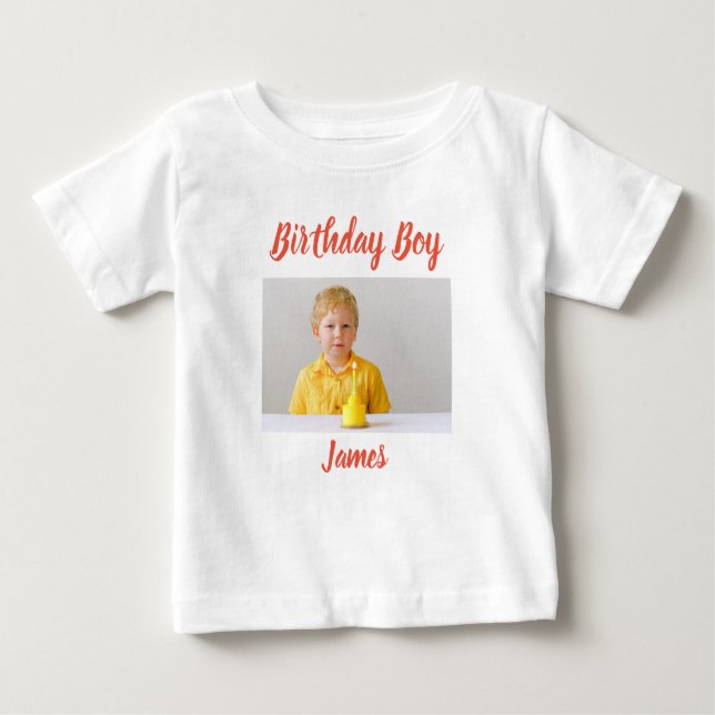 Camiseta Foto personalizada Aniversário (Frente)