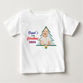 Camiseta Foto Personalizada Árvore de Natal de Daniel 1º An